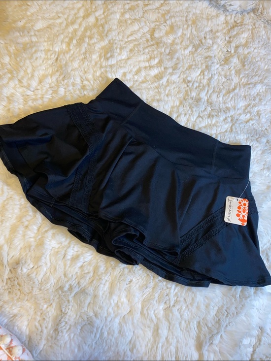 Free People Pants - Free People Black Athletic Skort with Built-In Shorts